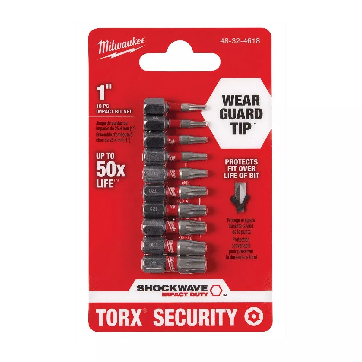 Milwaukee Tool Shockwave™ Torx Security Insert Bit Set – 10Pc