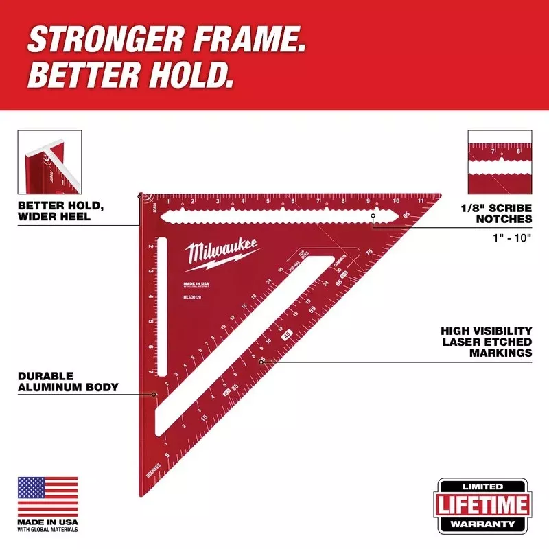 Milwaukee Tools 12″ Rafter Square MLSQ0120
