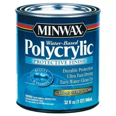 Minwax Clear Stain Polycrylic Protective Finish – 1 qt