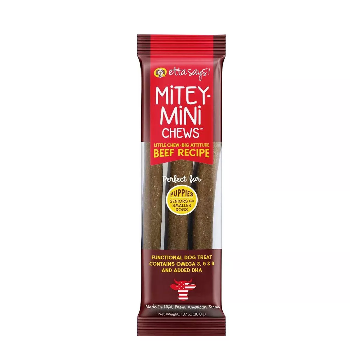 Mitey Mini Jerky Beef Dog Chew