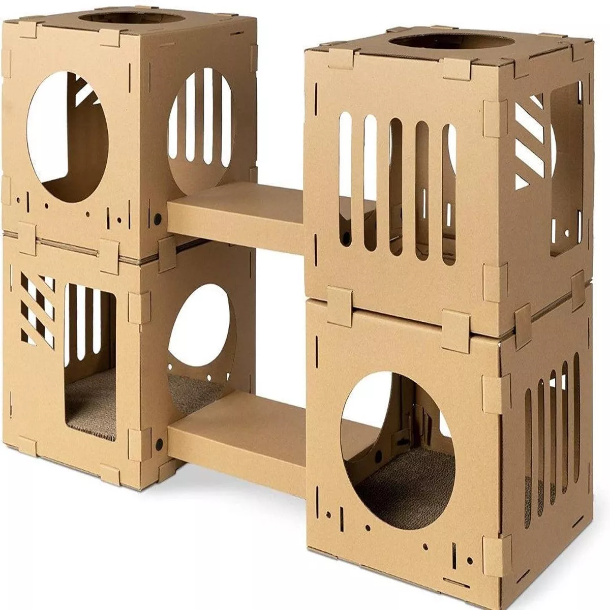 Modular Cardboard Cat & Rabbit House