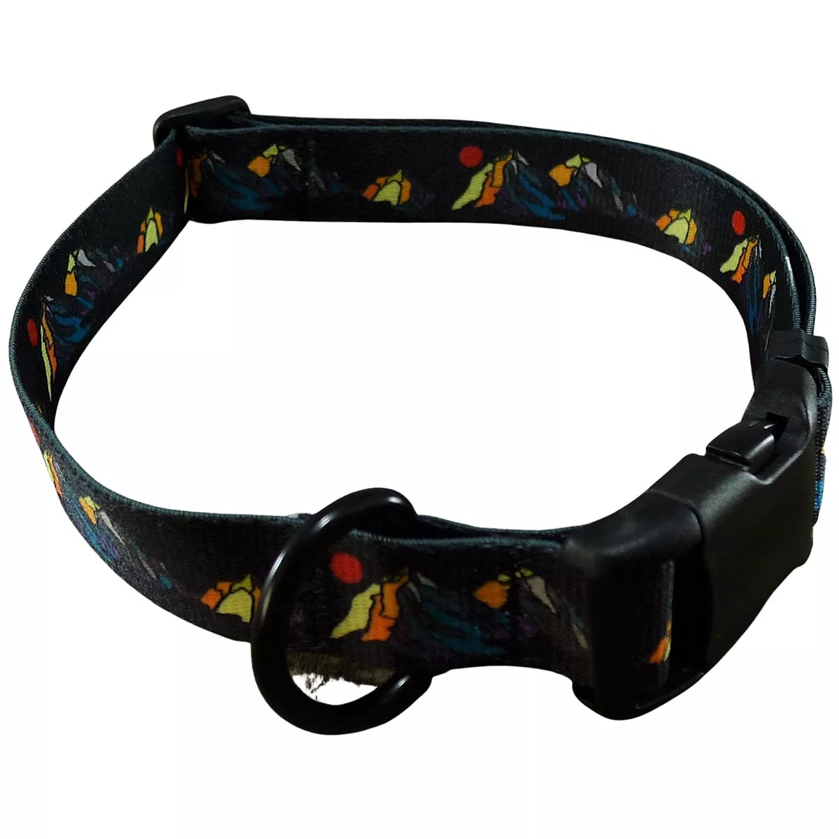 MTN Straps Darkside Dog Collar Large 16"-28"