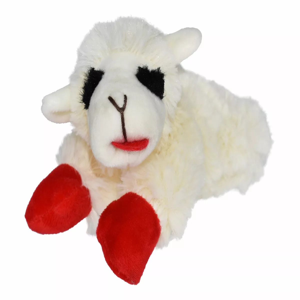 Multipet Plush Lamb Chop Dog Toy - 10"
