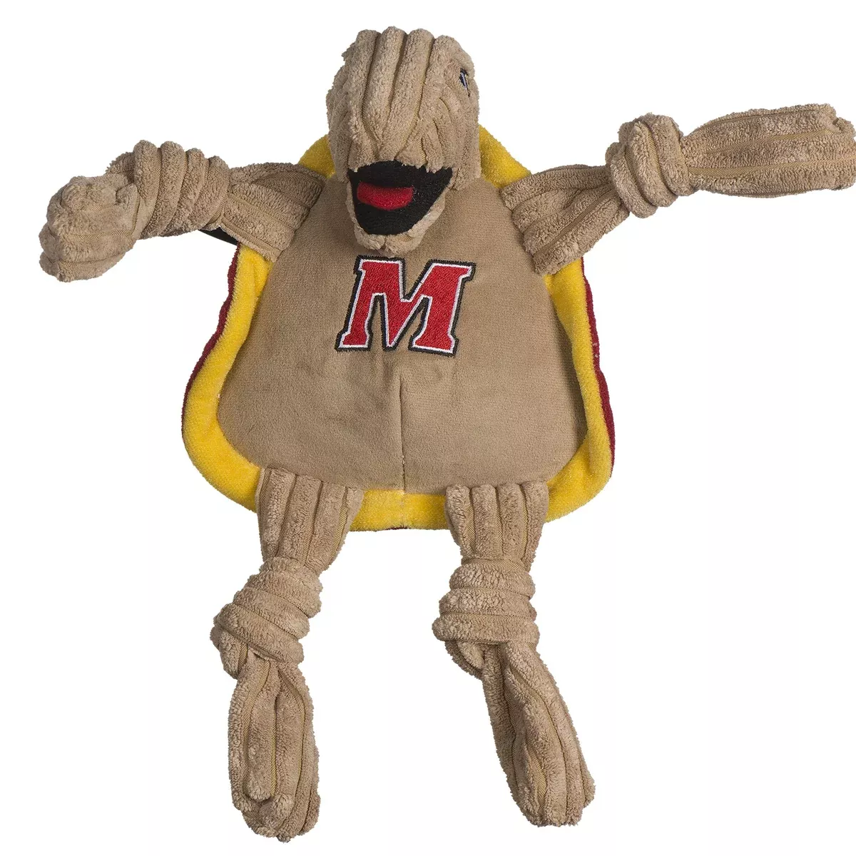 NCAA University of Maryland - Testudo the Terrapin Knottie Plush Dog Toy