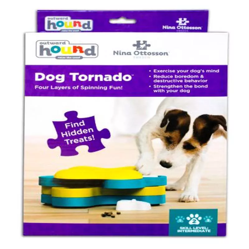 NINA OTTOSSON TORNADO INTERACTIVE PUZZLE DOG TOY BLUE – LEVEL 2