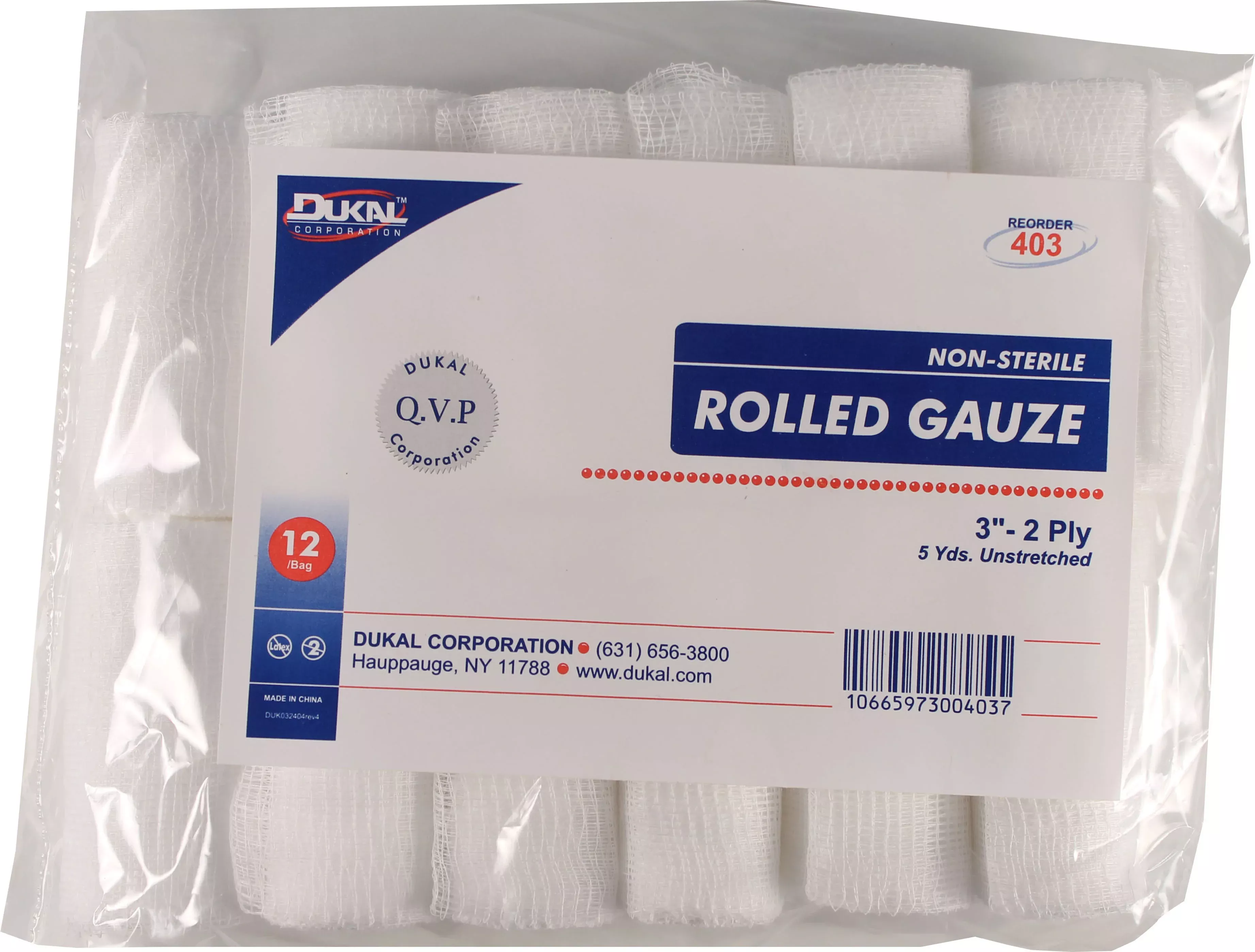 Non-Sterile Rolled Gauze