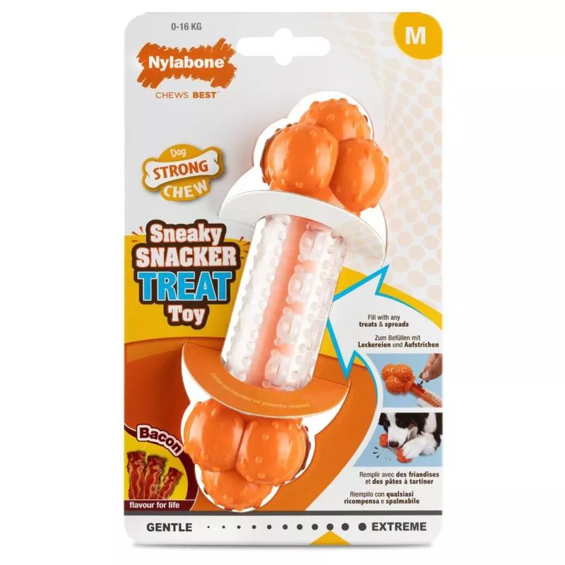 Nylabone Medium Bacon Strong Chew Sneaky Snacker