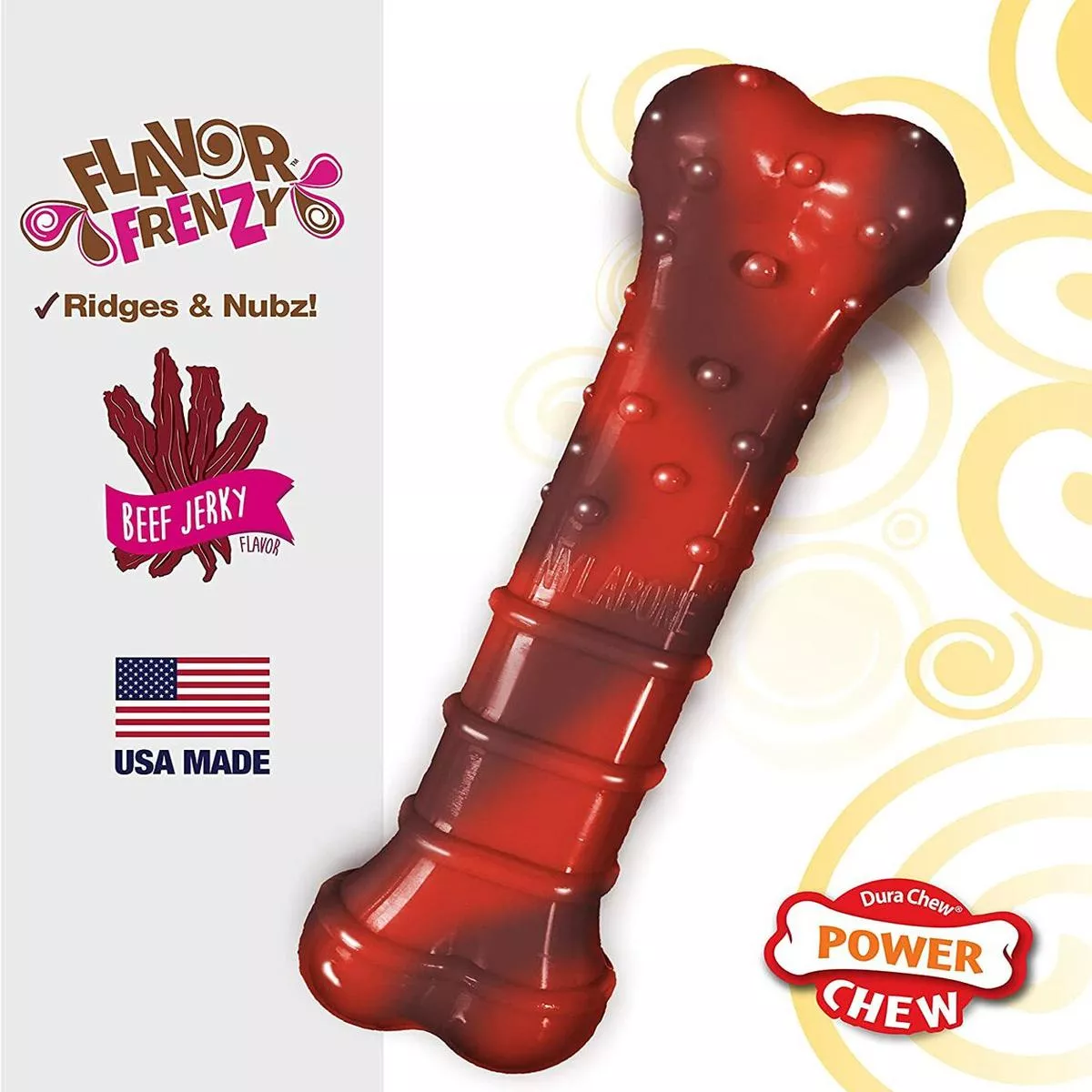 Nylabone – Power Chew Textured Beef Jerky Toy