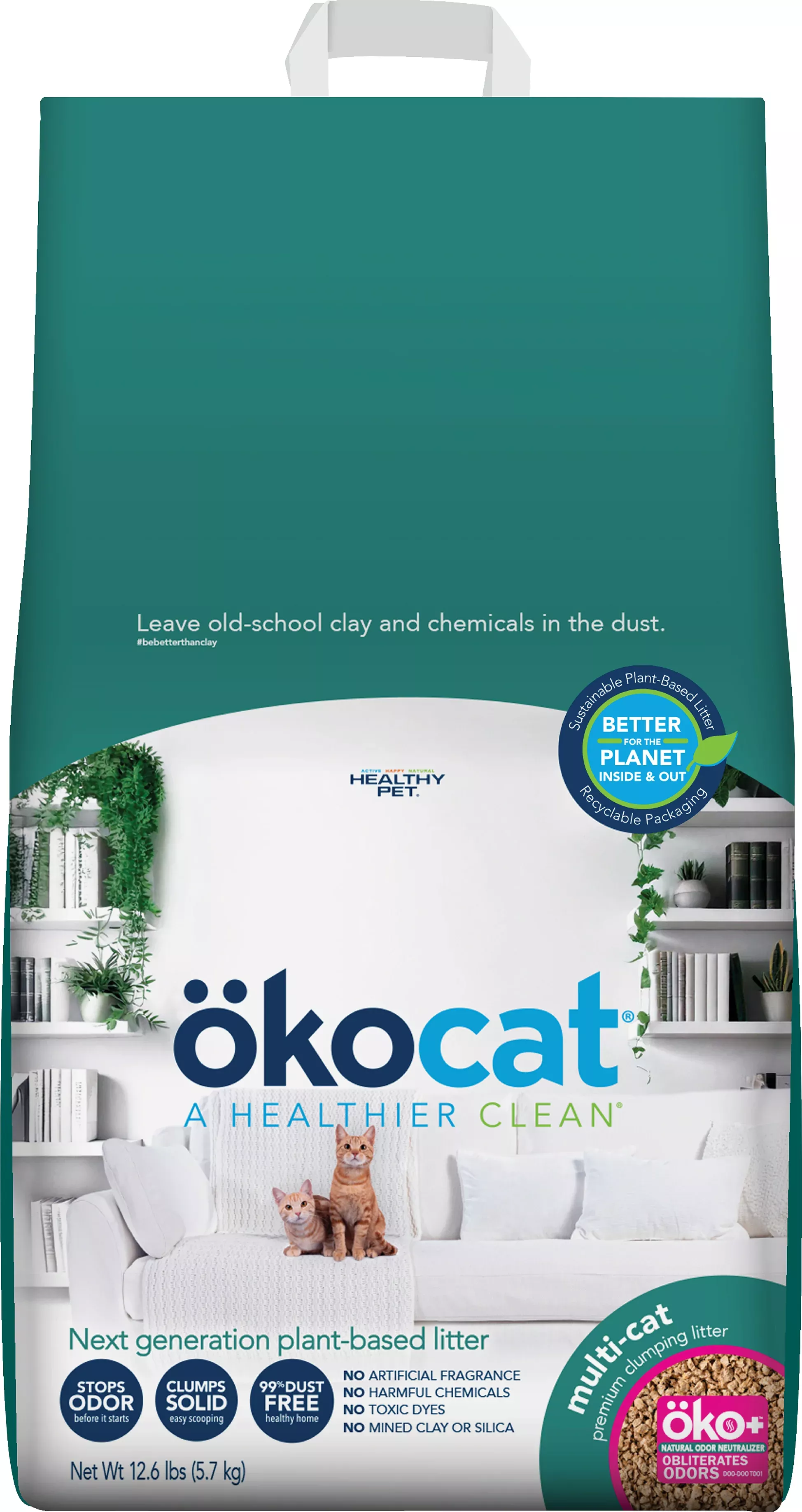 Okocat Multi-Cat Premium Clumping Litter