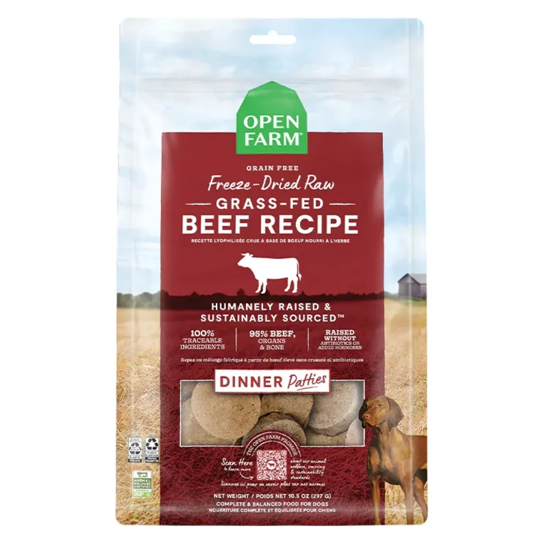Open Farm Freeze Dried Beef Patties