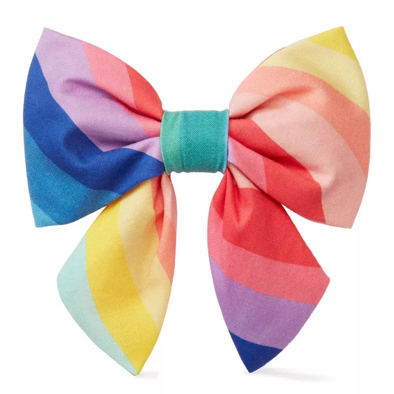 Over The Rainbow Dog Lady Bow Attachment for Collar