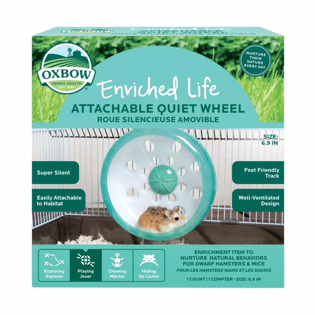 Oxbow Enriched LifeAttachable Quiet Wheel