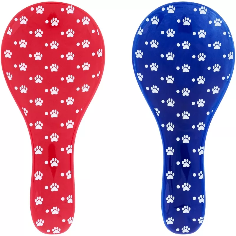 Paws & Dots Spoon Rest Red