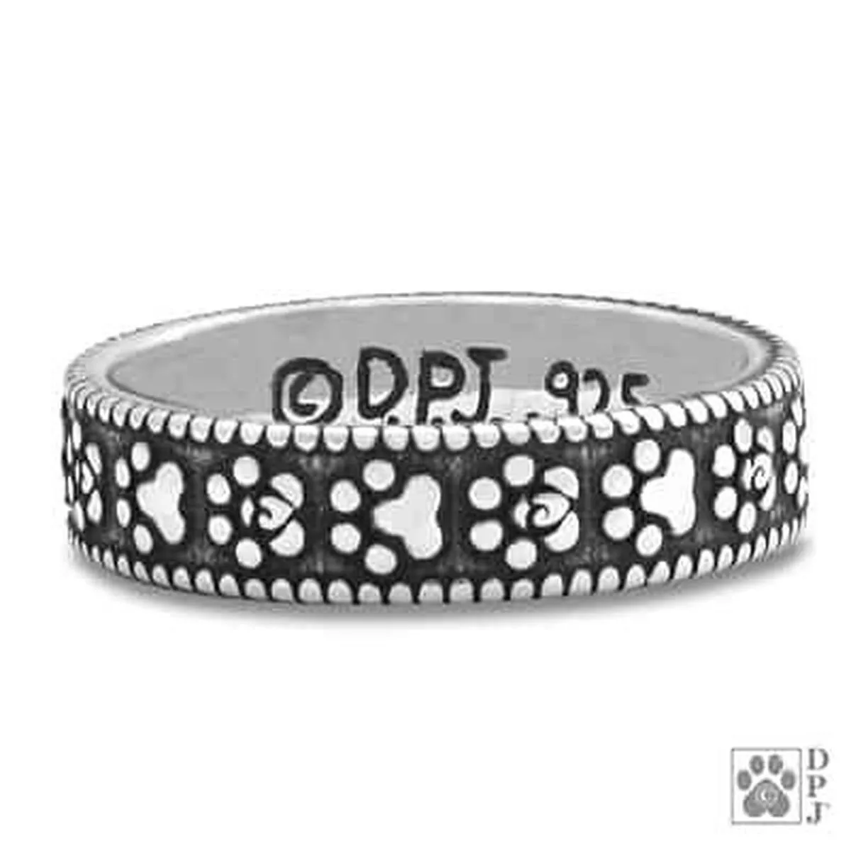 Paws Leave Such Impressions Sterling Silver Ring