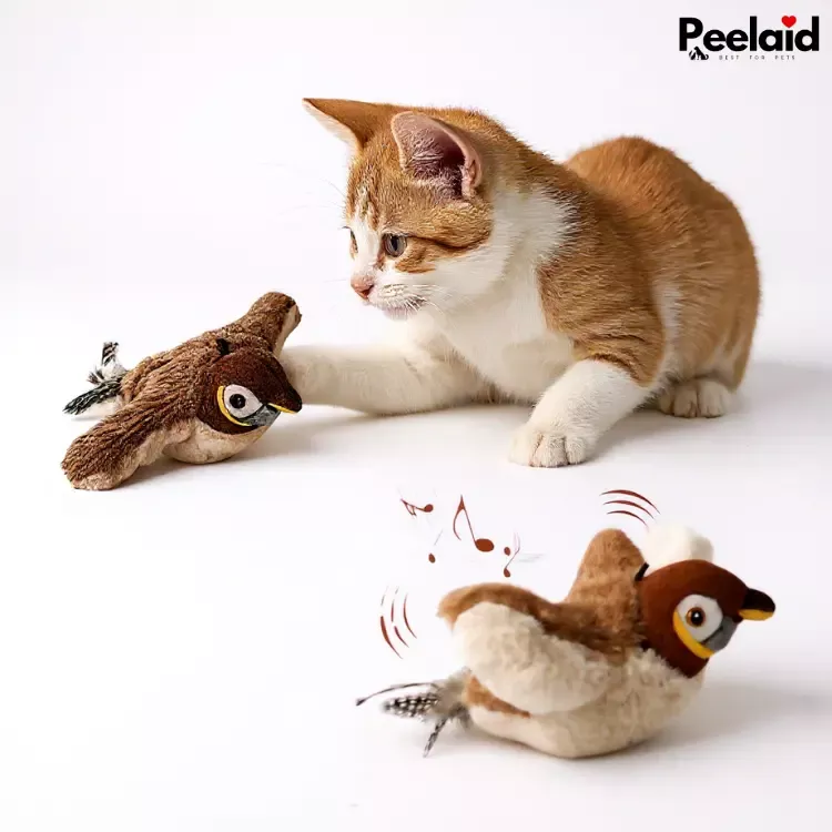 Peelaid™ Flapping Bird – Rechargeable Chirping Cat Toy