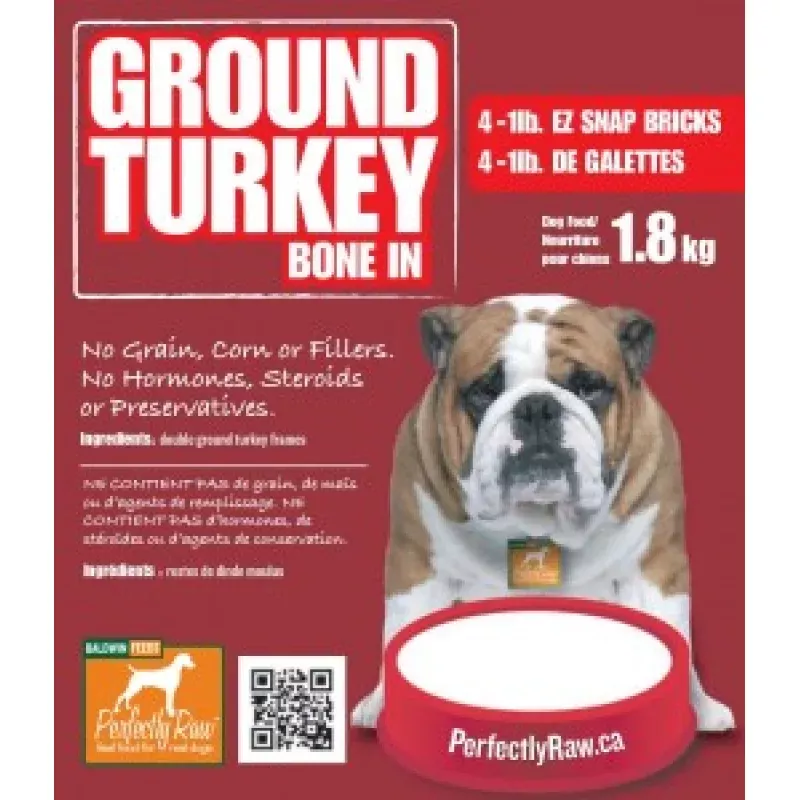 Perfectly Raw Ground Turkey 16x2lbs