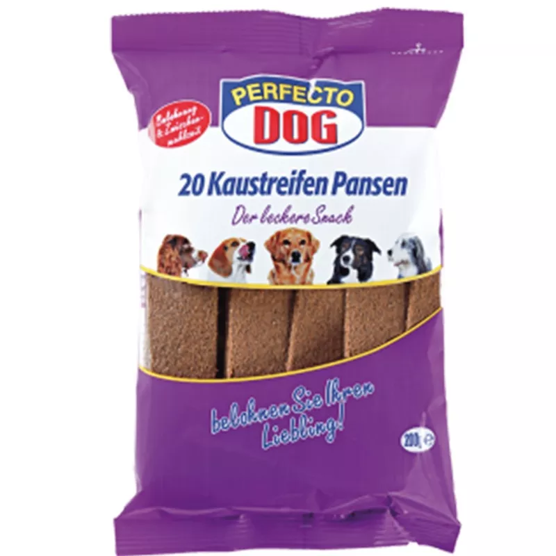 Perfecto Dog Chewing Strips Rumen 200g