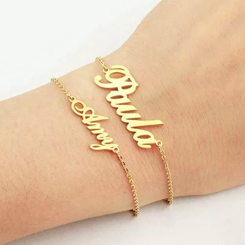 Personalized Creative Stainless Steel Custom Cut Name Bracelet