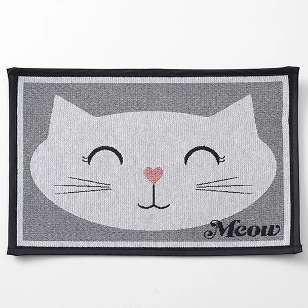 PetRageous Sleepy Kitty Tapestry Mat - Grey 19"x13"