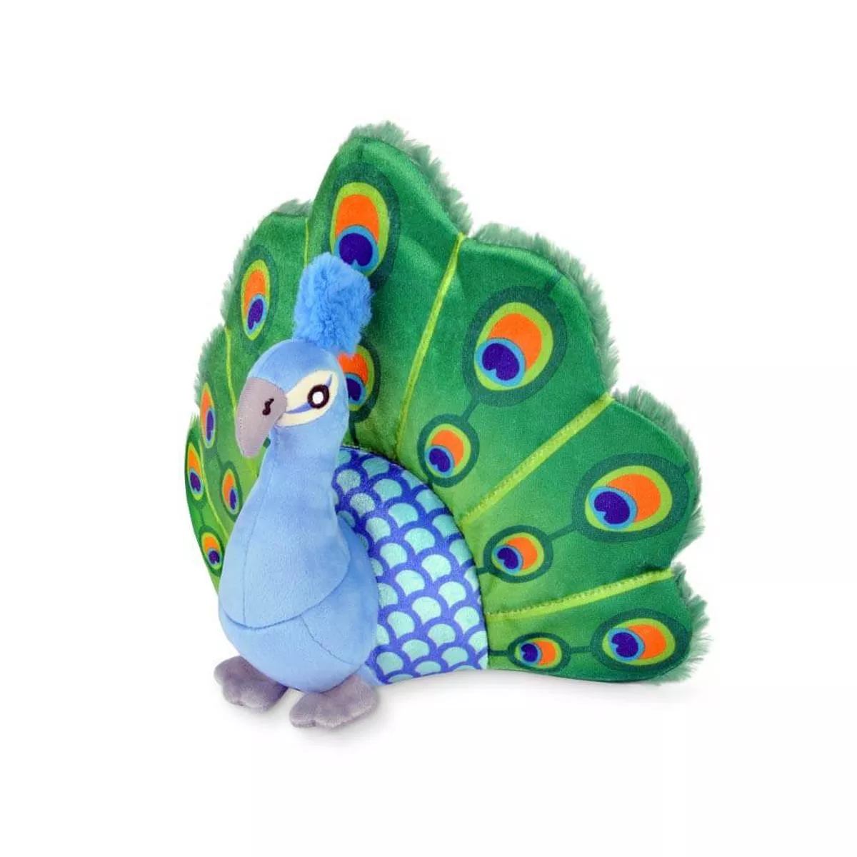 PLAY Fetching Flock Peacock Plush Toy
