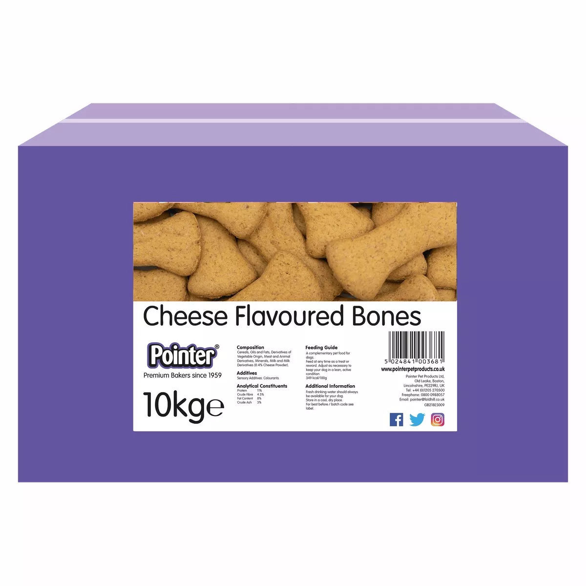 Pointer Cheese Flavoured Bones 10kg