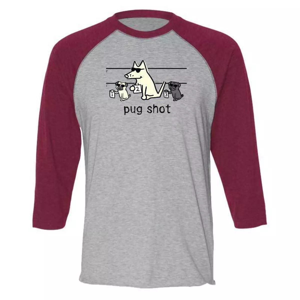 Pug Shot – Baseball Shirt