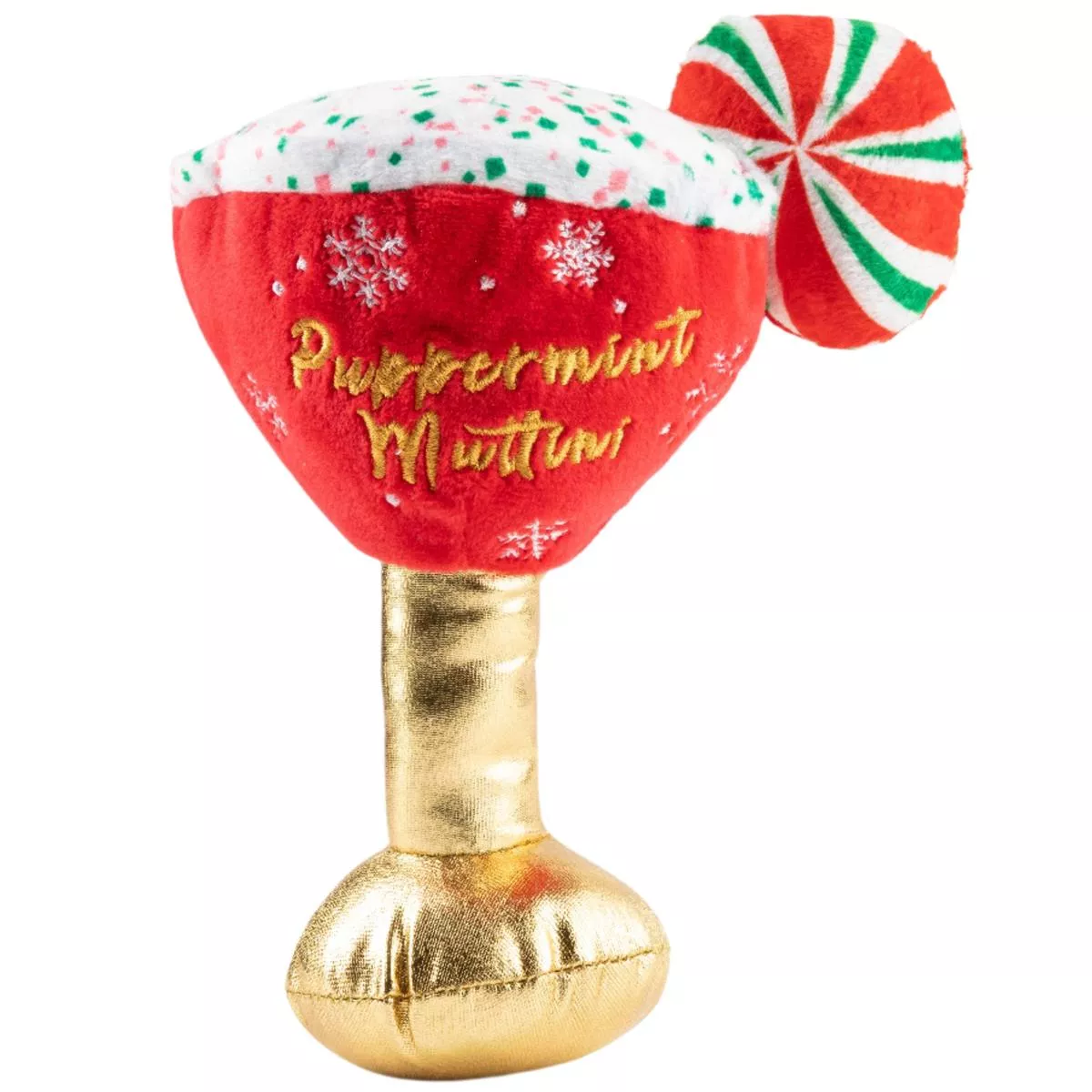 “Puppermint Muttini” Plush Martini Dog Toy