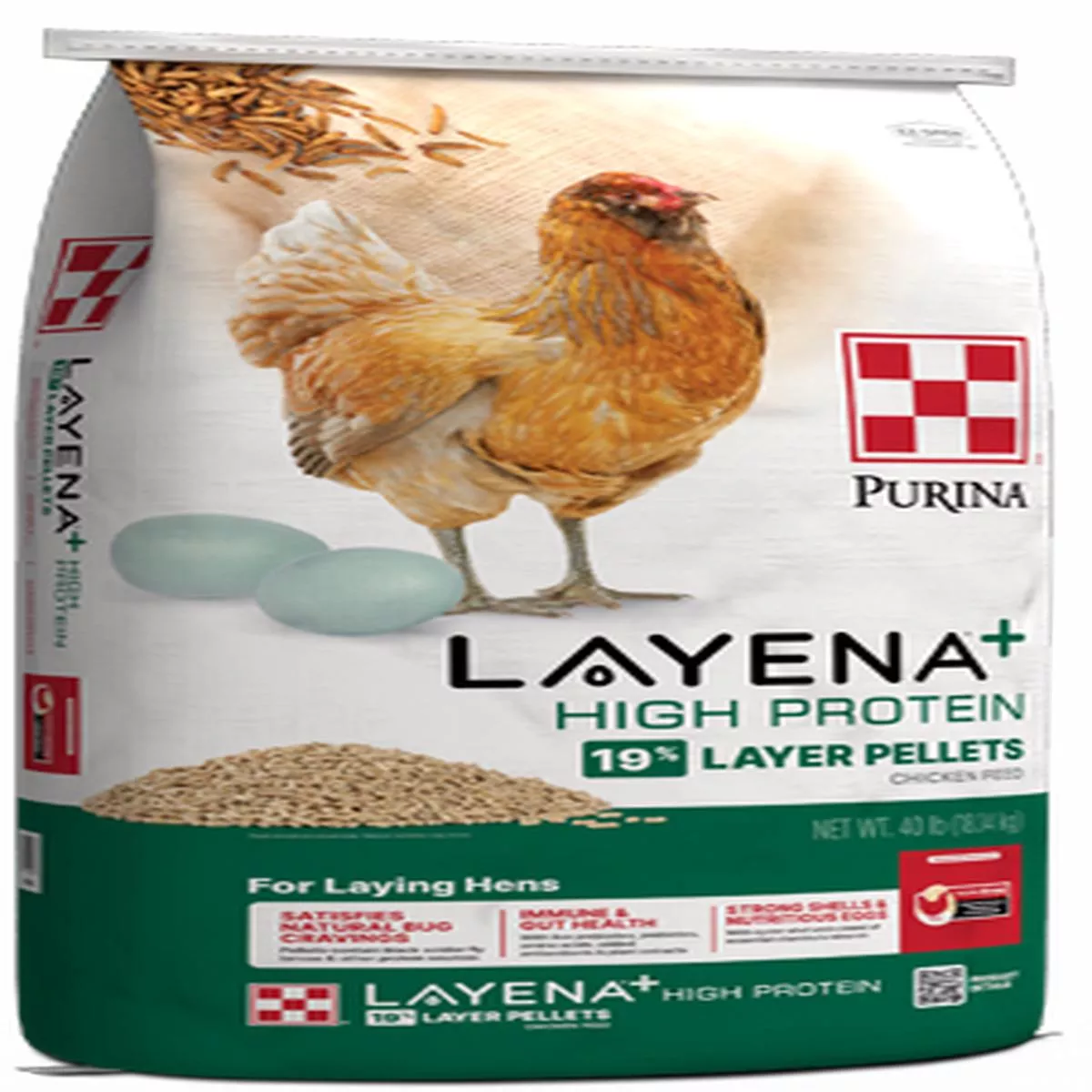 Purina Layena + High Protein 19% Layer Hen Feed