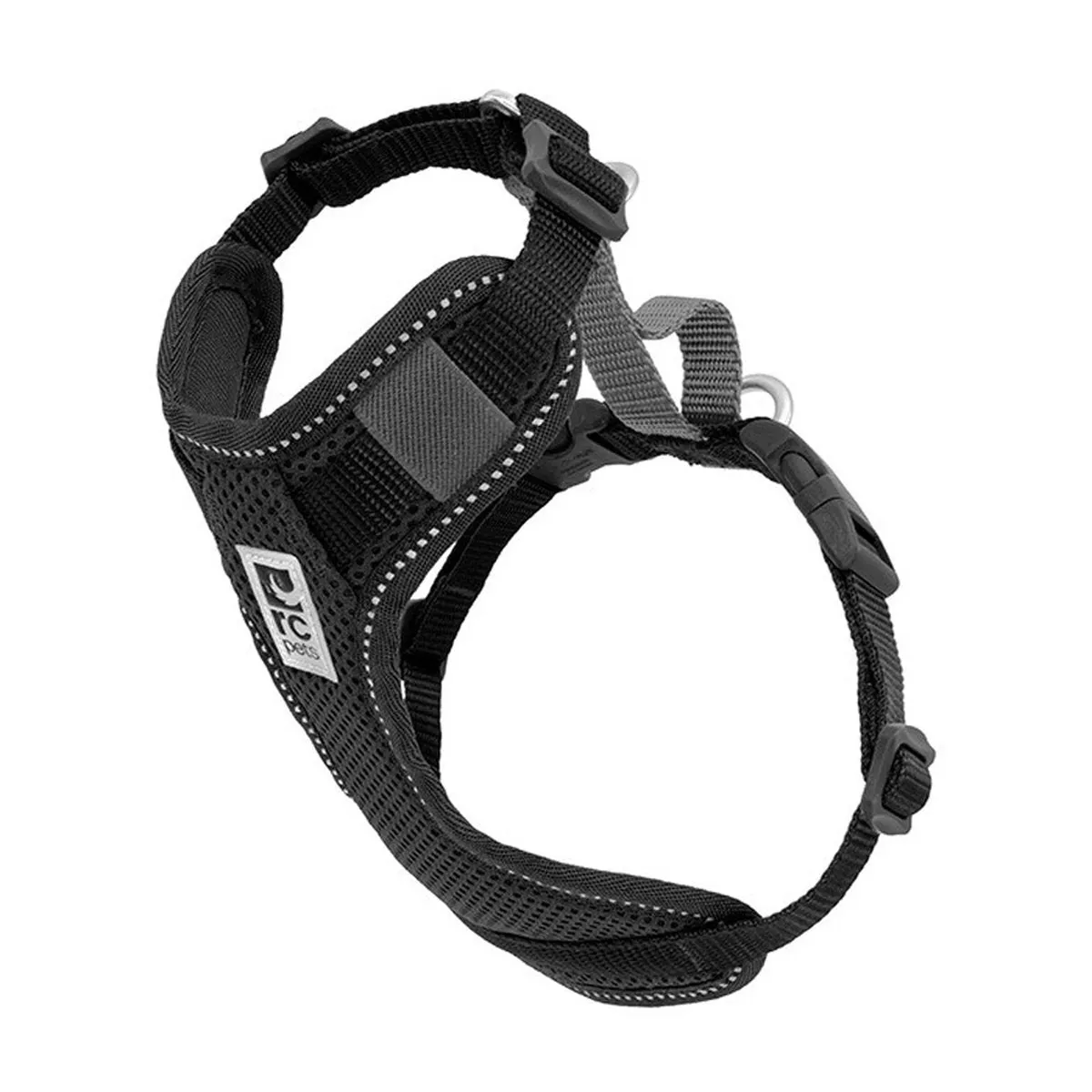 RC Pets Moto Control Harness Medium Black Grey