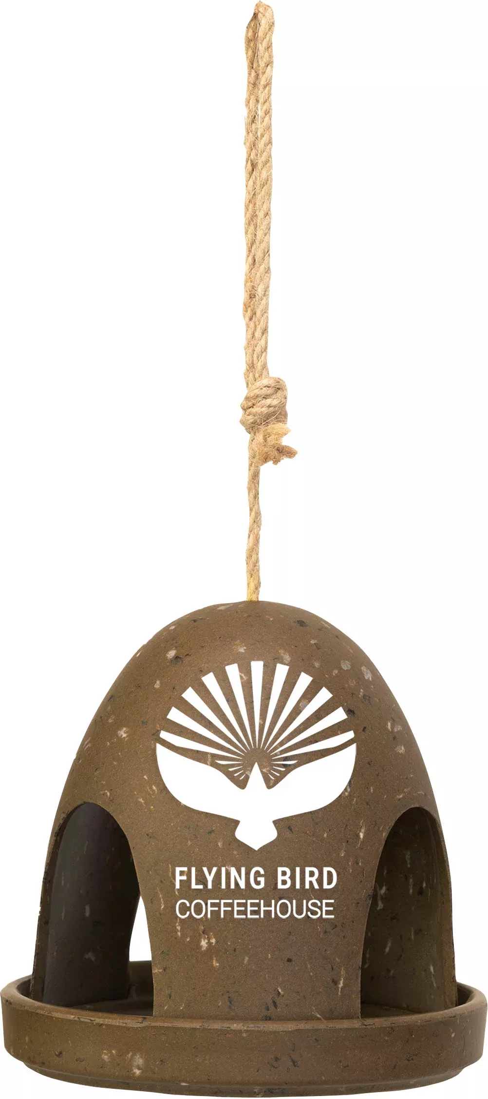 Recycled Coffee Bean Fly-Thru Feeder
