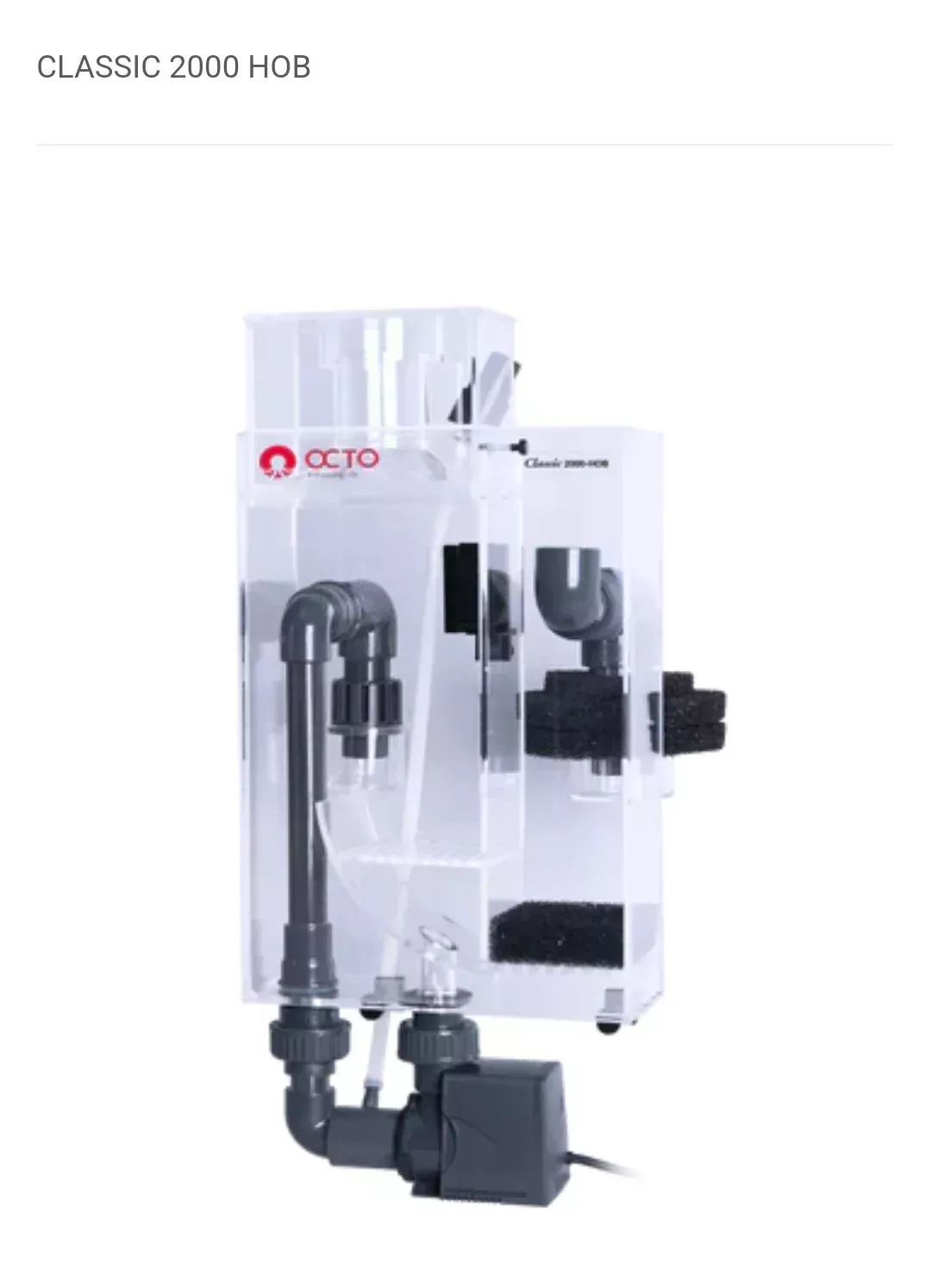 REEF OCTOPUS External Hang-On Skimmer 2000- HOB
