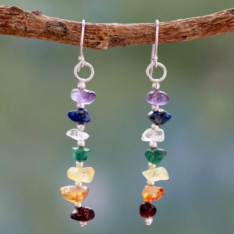 Rejoice Multi-Gem Beaded Earrings
