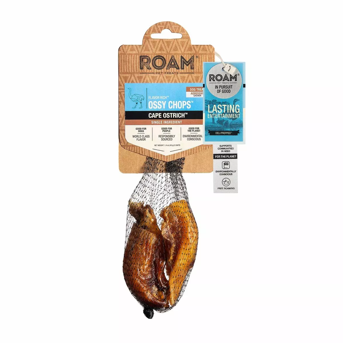 Roam Dog Treats Ossy Chops, 2 Pack