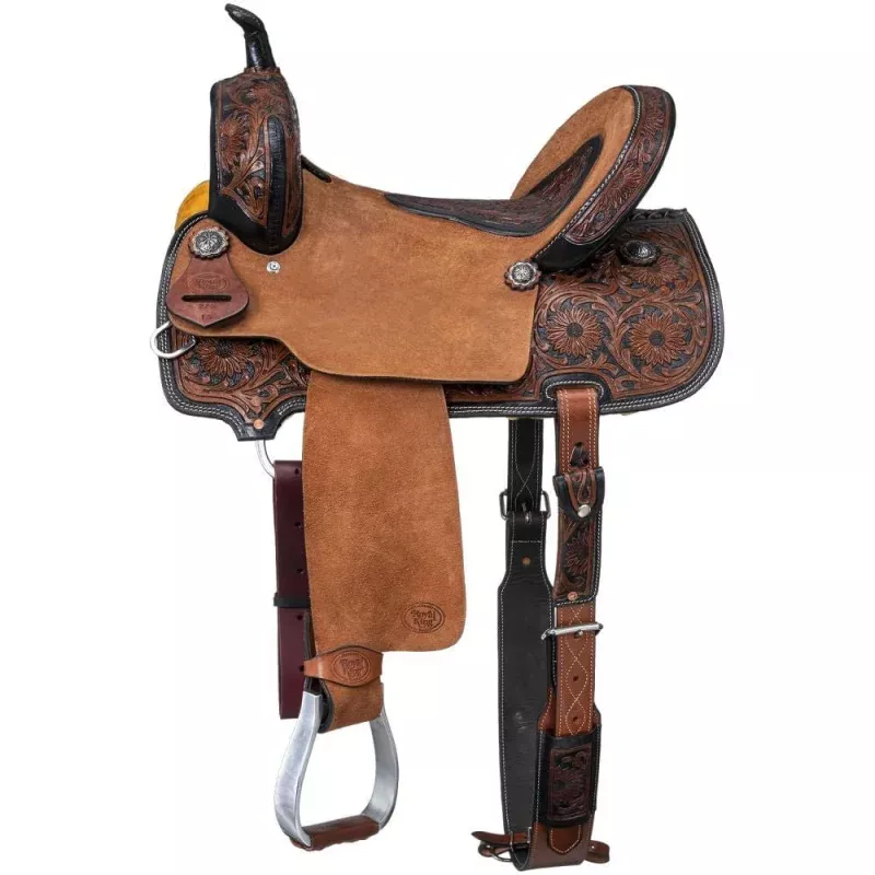Royal King Dublin Barrel Saddle, 15" Brown