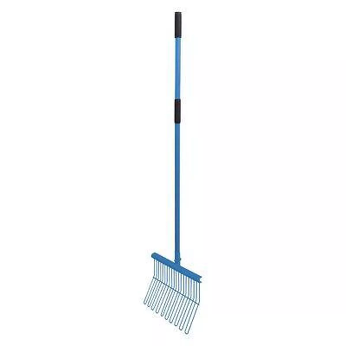 Rubber Matting Fork Aluminium Handle Blue