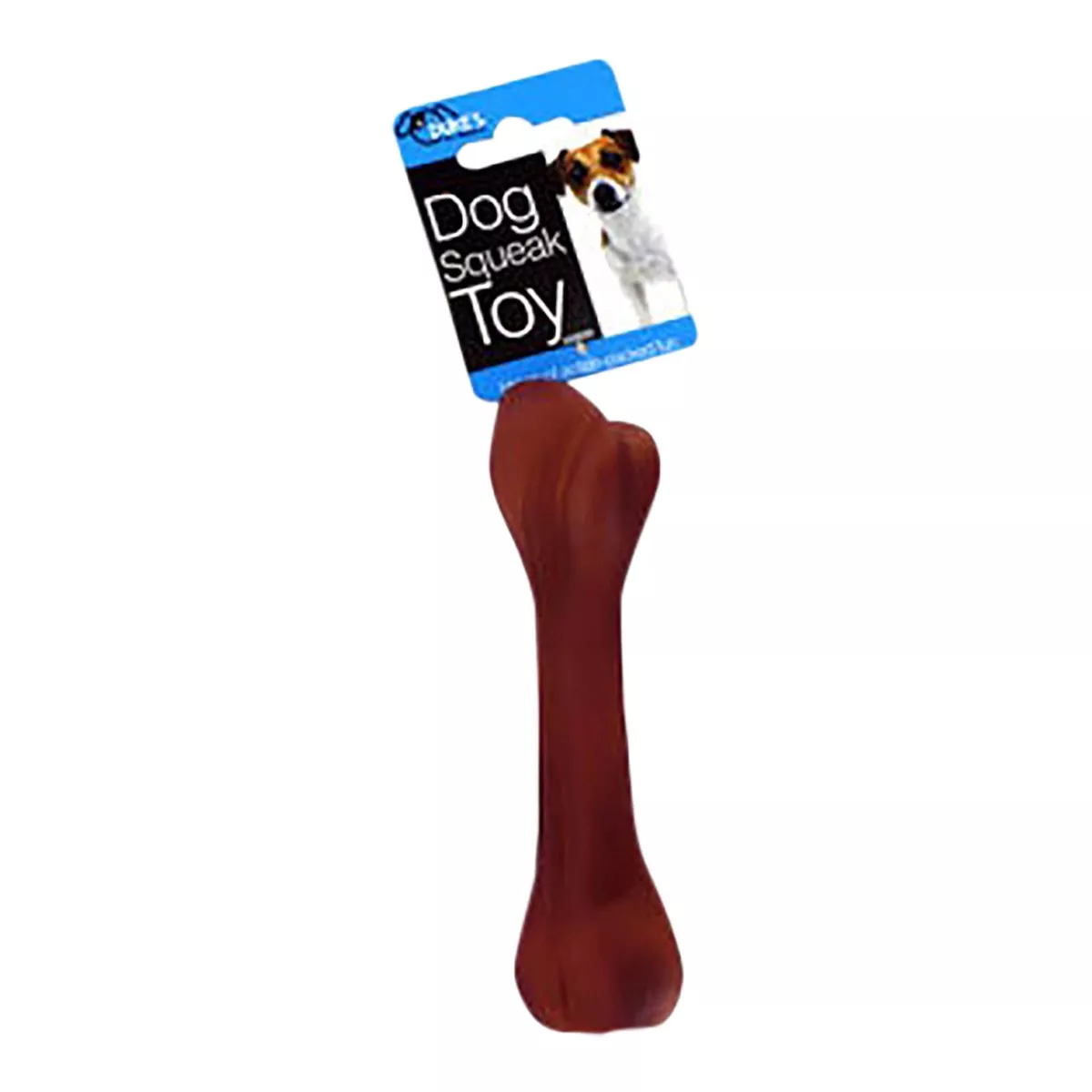 Rubber Tree Bone Dog Squeak Toy, 6.25"L