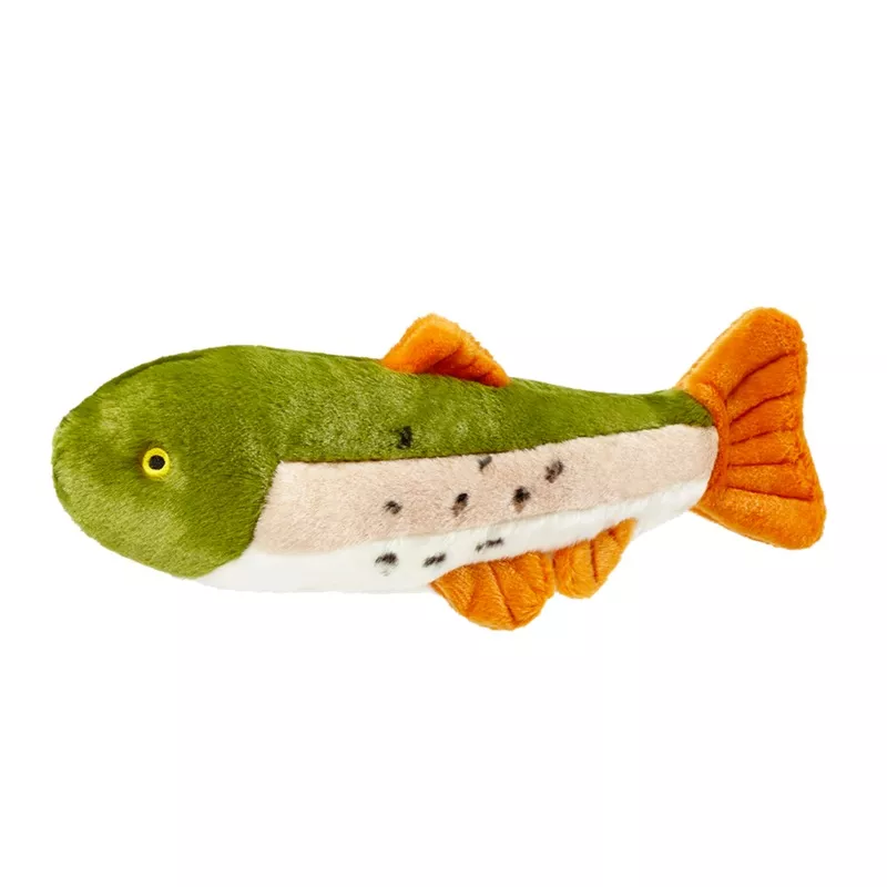 Ruby The Rainbow Trout Fish Plush Dog Toy