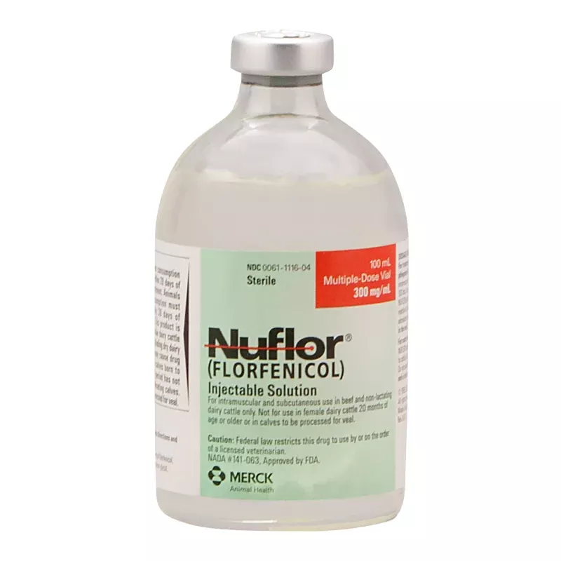 Rx Nuflor (florfenicol) Injectable Solution for Cattle