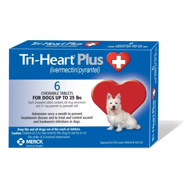 Rx Tri-Heart Plus Chewable Tablets for Dogs