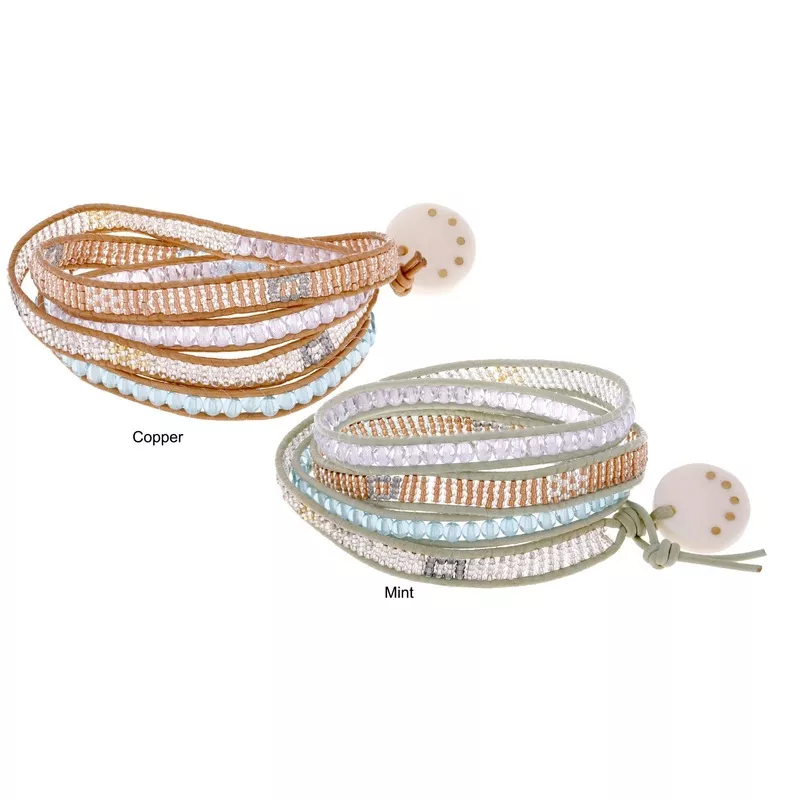 Sasa Moraa 4x Wrap Bracelet Mint