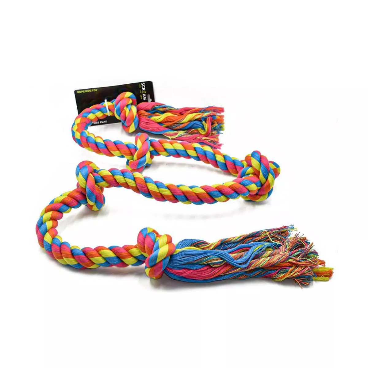 Scream 5 Knot Super Rope Dog Toy