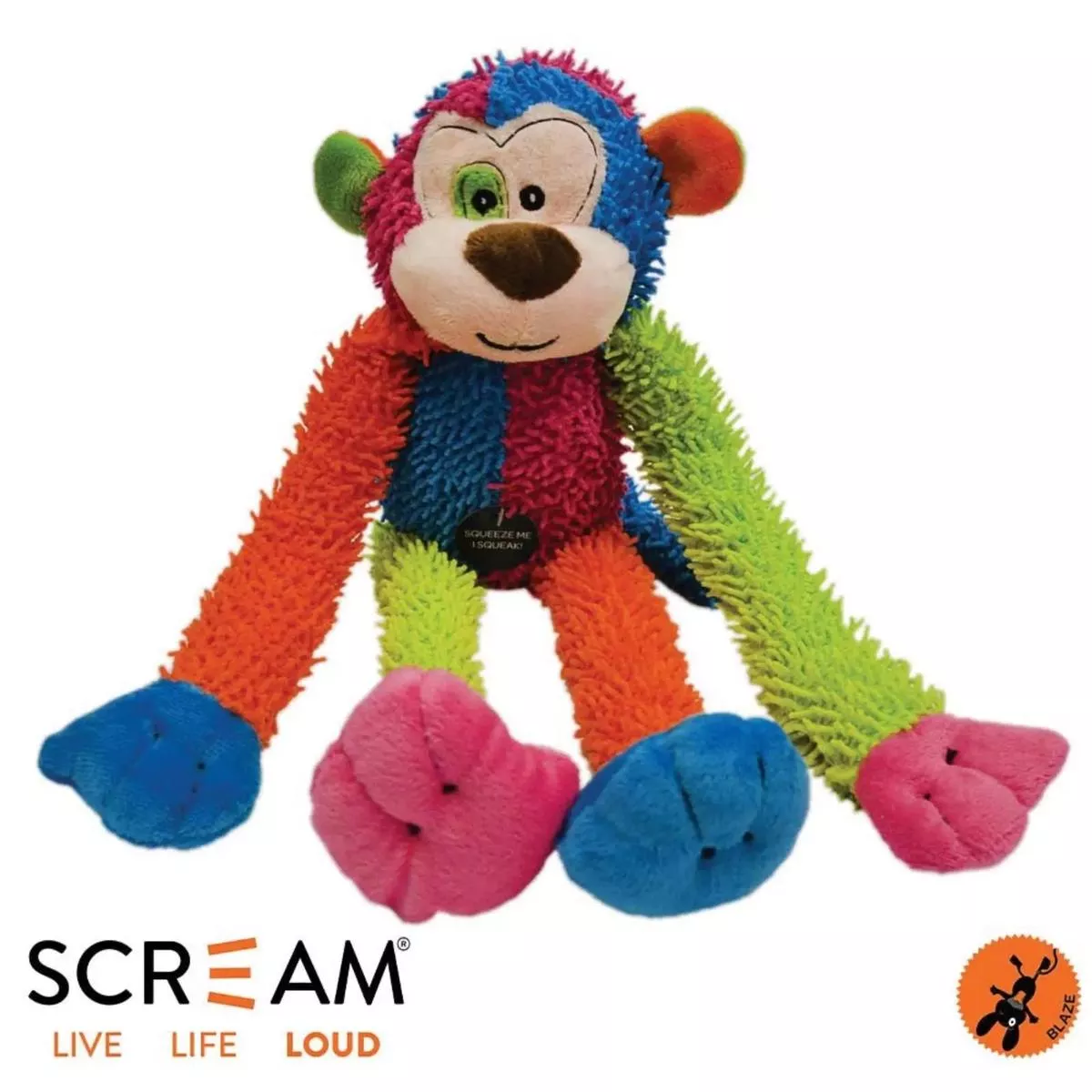 Scream Crew Monkey Loud Multicolour 43cm