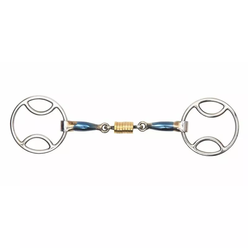 Shires Blue Sweet Iron Bevel Roller Link Bit
