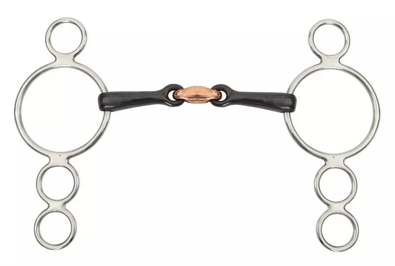 Shires Three Ring Sweet Iron Dutch Gag Bit