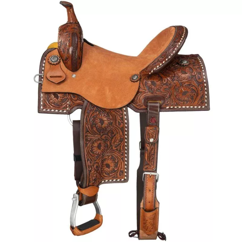 Silver Royal Autry Barrel Saddle Brown