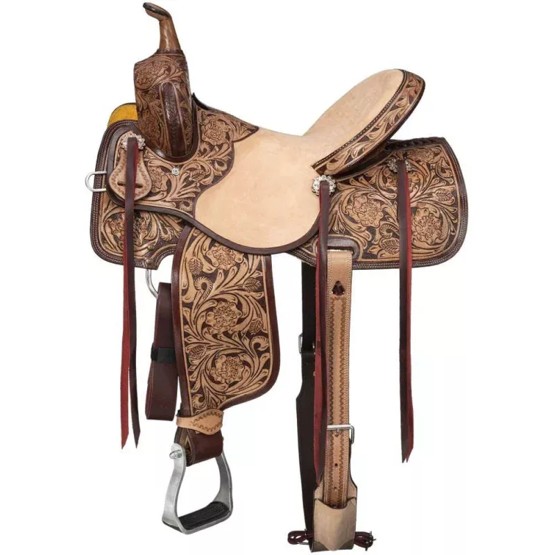 Silver Royal Moulton Barrel Saddle Brown
