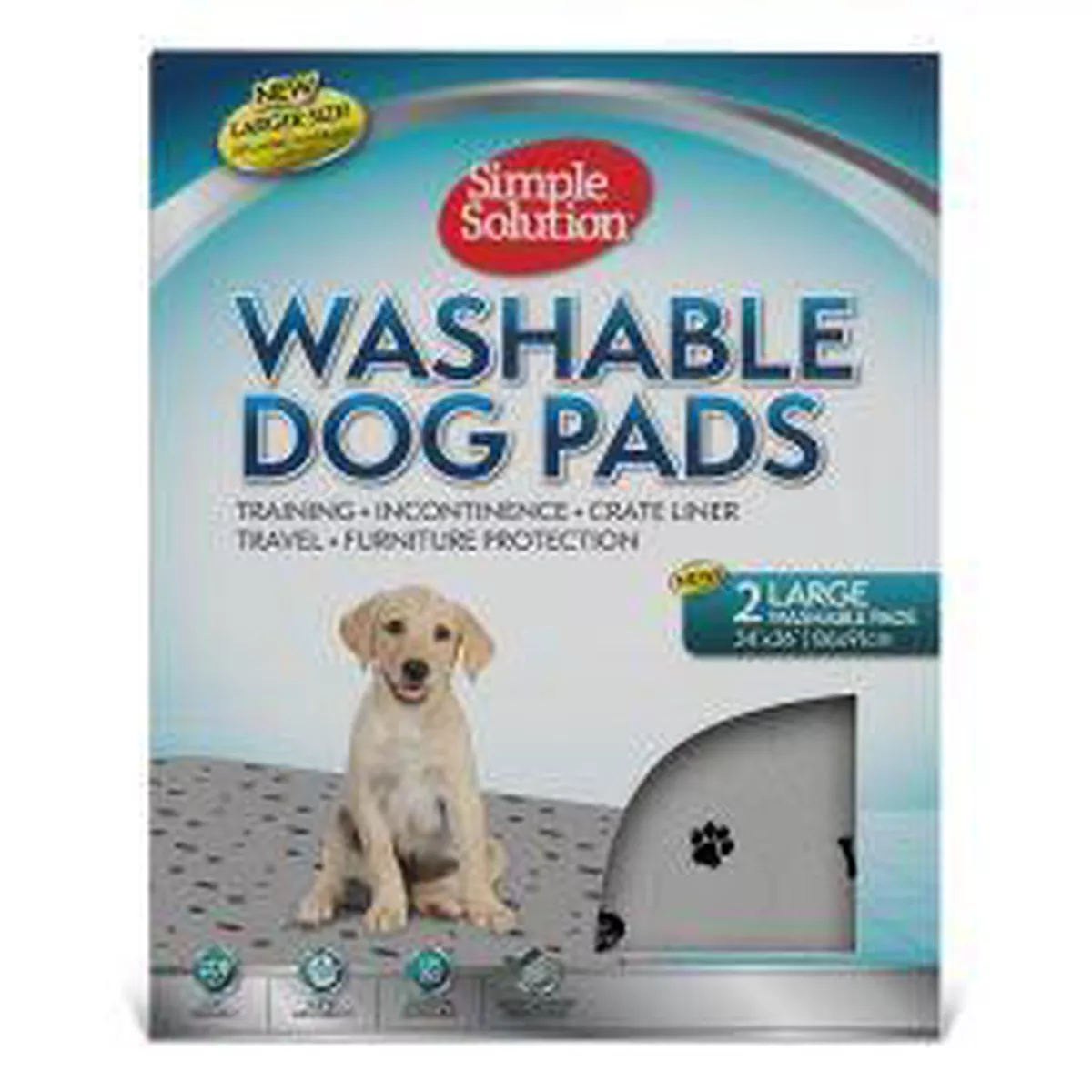 Simple Solution Washable Dog Pads Large, 2pads