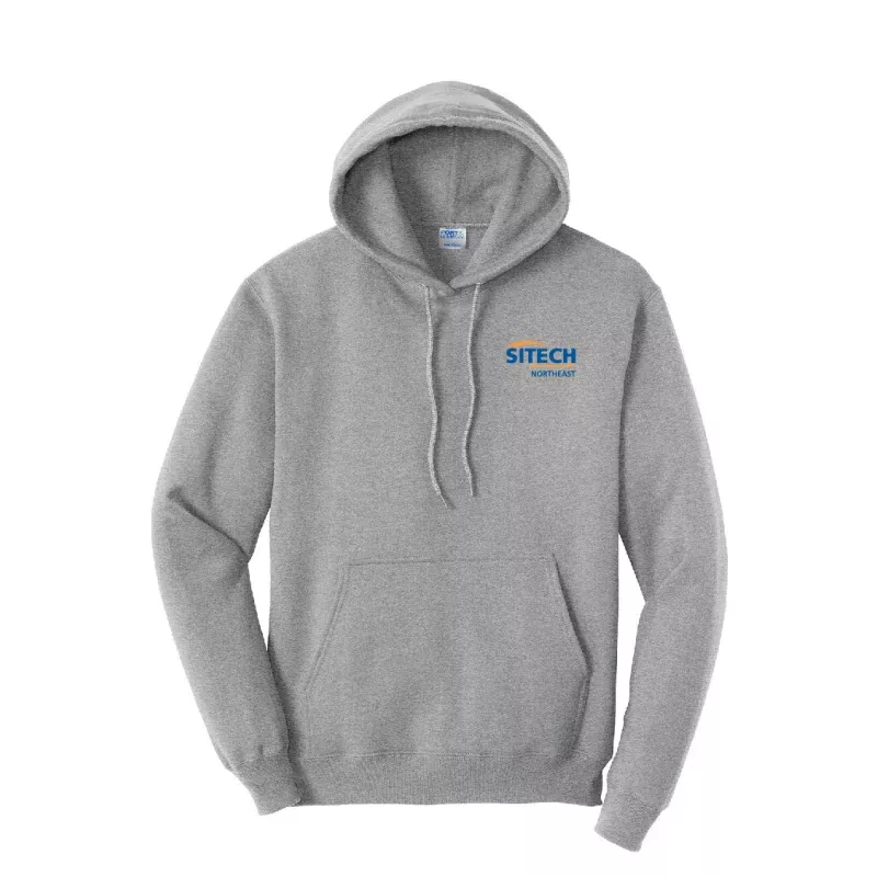 Sitech Fleece Pullover Hooded Sweatshirt Athletic Heather