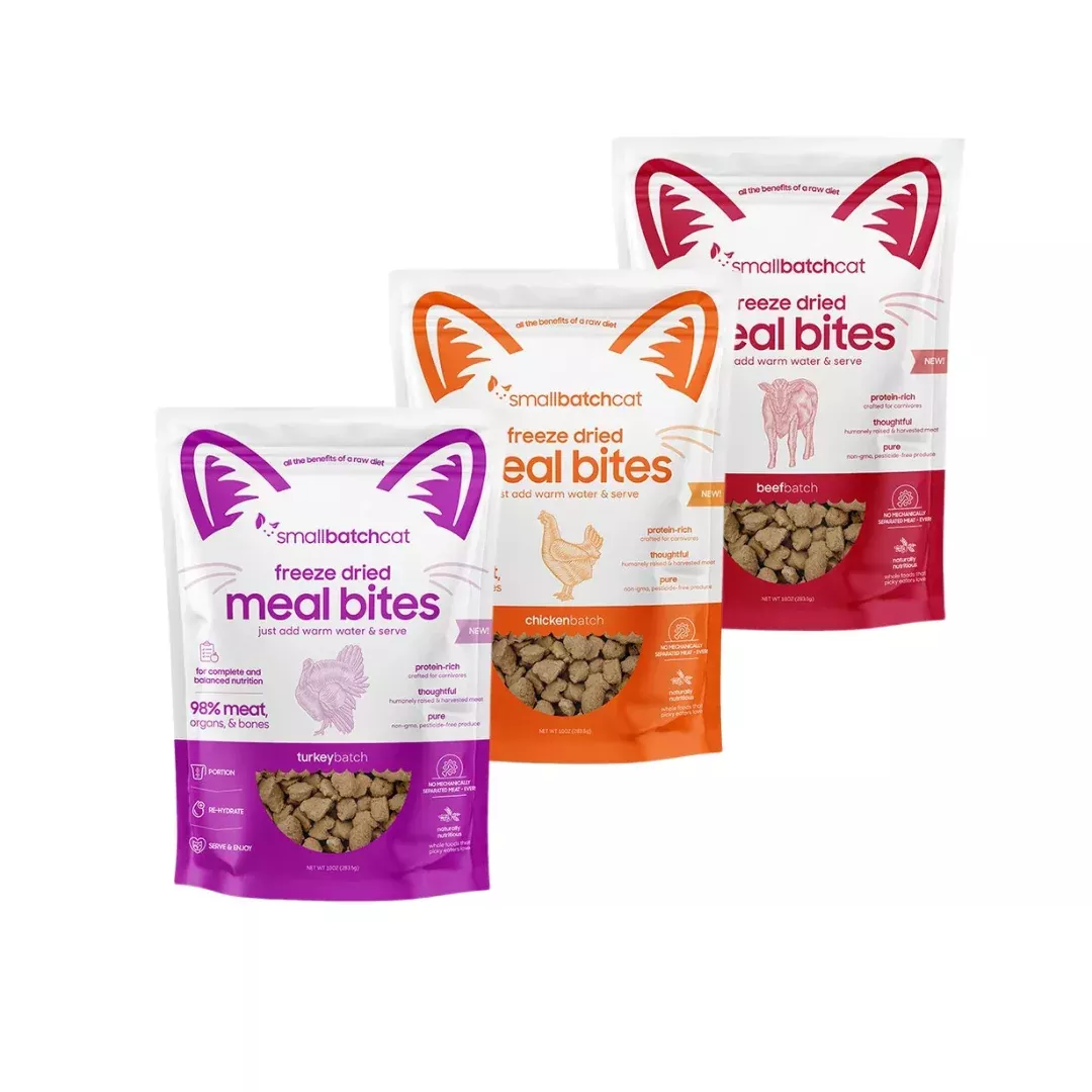 SmallBatch | Freeze Dried Meal Bites for Cats – 10oz