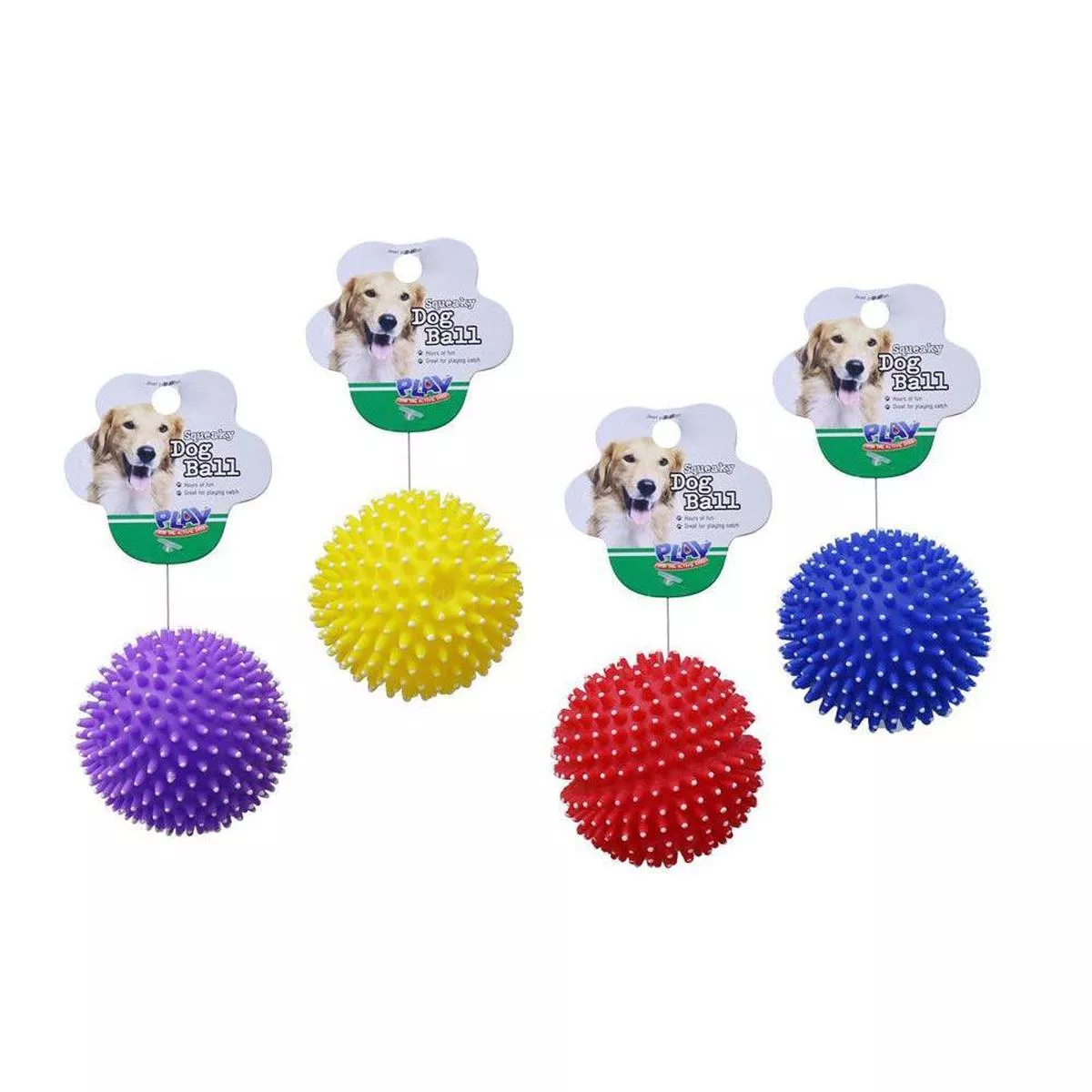Spiky Pet Ball | 4 Assorted
